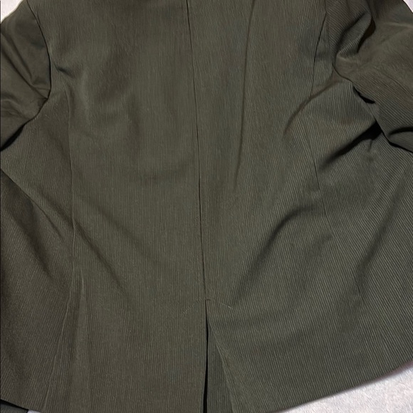 VTG GEORGE WOMENS BRAND BLACK LINED 1 BUTTOM BLAZER SHOULDER PADS POCKETS 6 - Picture 11 of 12